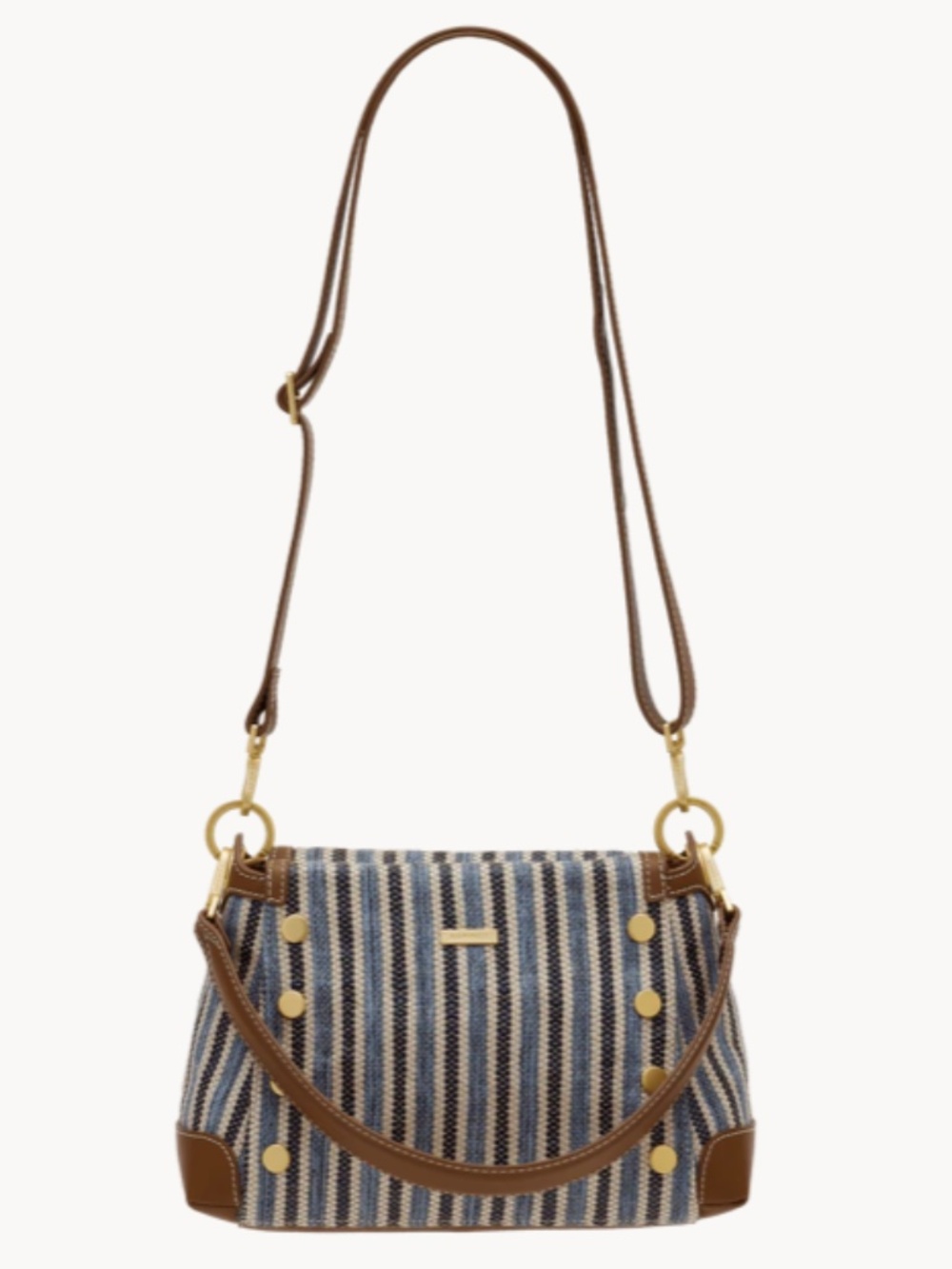 Hammitt Bryant Cabana Blue Crossbody w/Brushed Gold Accents - NEW w/tags- Ltd Ed - Picture 4 of 9